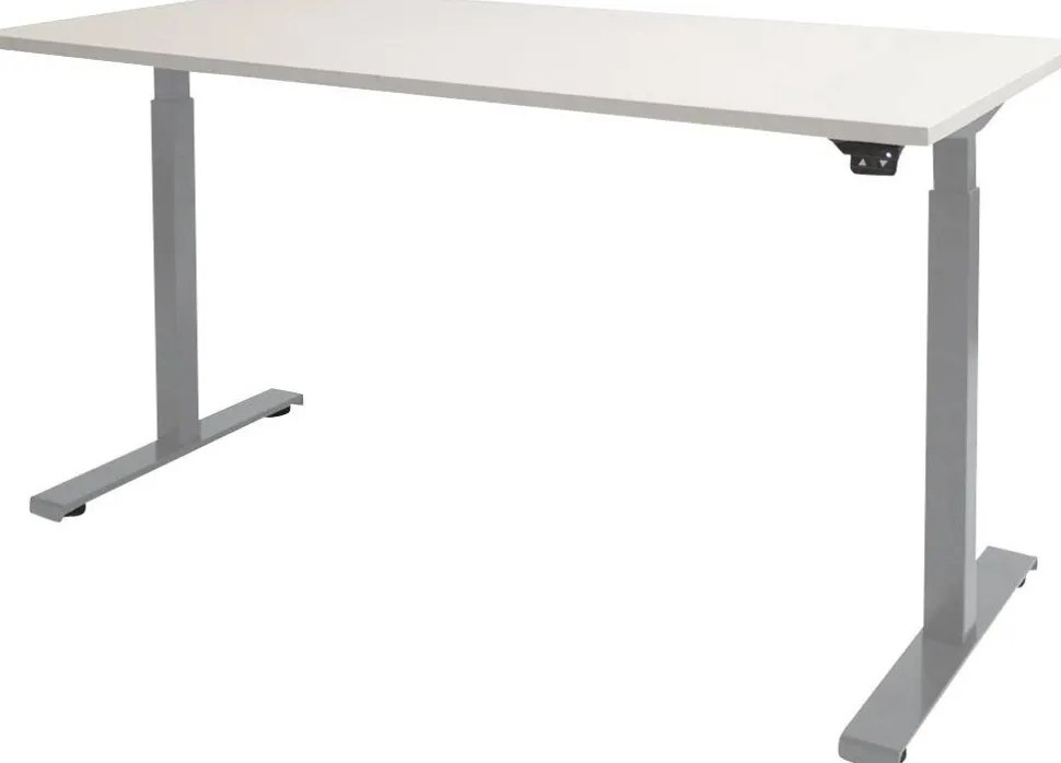 Schaffenburg Dextro Basic Zit-sta-bureau Rechthoekig T-Voet 1.800 (B) x 800 (D) x 705 (H) mm Melamine