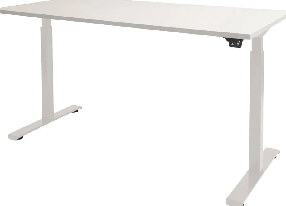 Schaffenburg Dextro Basic Zit-sta-bureau Rechthoekig T-Voet 1.800 (B) x 900 (D) x 705 (H) mm Melamine