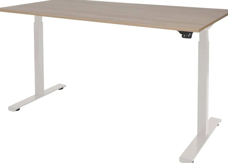 Schaffenburg Dextro Basic Zit-sta-bureau Rechthoekig Kersen T-Voet 1.400 (B) x 800 (D) x 705 (H) mm Melamine