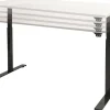 Schaffenburg Dextro Basic Zit-sta-bureau Rechthoekig Eiken T-Voet 1.800 (B) x 800 (D) x 705 (H) mm Melamine