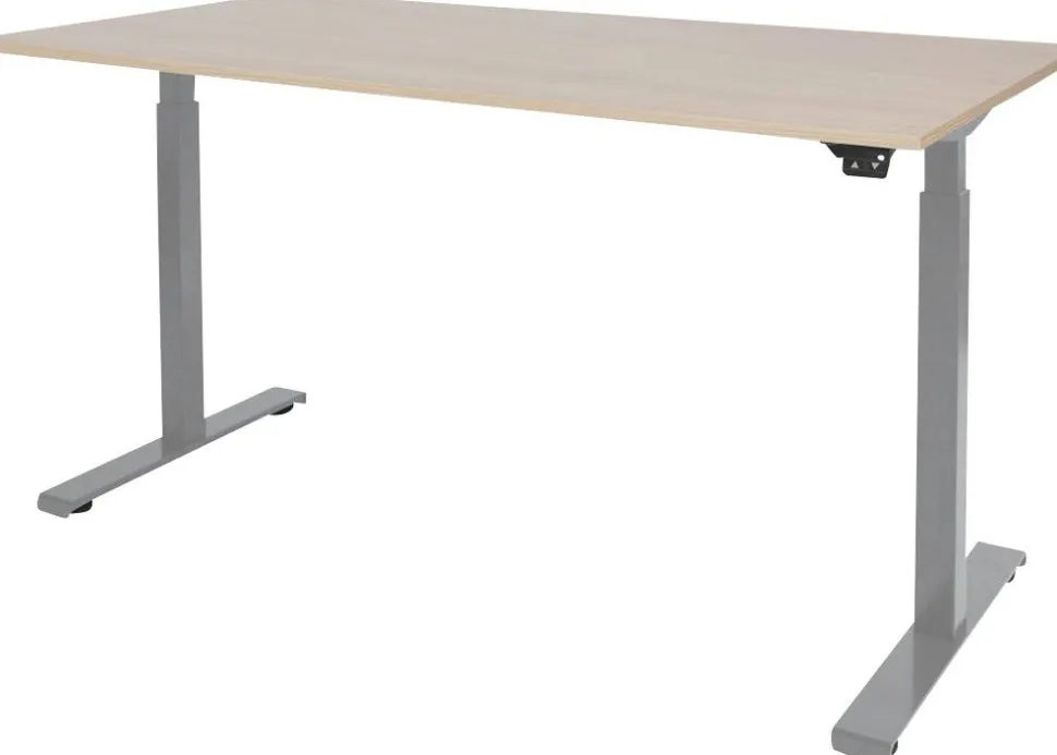 Schaffenburg Dextro Basic Zit-sta-bureau Rechthoekig Eiken T-Voet 1.400 (B) x 800 (D) x 705 (H) mm Melamine