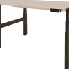 Schaffenburg Dextro Plus Duo Zit-sta-bureau Rechthoekig Eiken H-Frame 1.600 (B) x 800 (D) x 645 (H) mm Melamine
