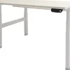 Schaffenburg Dextro Plus Duo Zit-sta-bureau Rechthoekig Eiken H-Frame 1.400 (B) x 800 (D) x 645 (H) mm Melamine