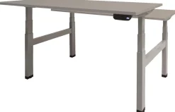 Schaffenburg Dextro Plus Duo Zit-sta-bureau Rechthoekig H-Frame 1.400 (B) x 800 (D) x 645 (H) mm Melamine