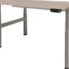 Schaffenburg Dextro Plus Duo Zit-sta-bureau Rechthoekig Eiken H-Frame 1.800 (B) x 800 (D) x 645 (H) mm Melamine