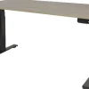 Schaffenburg Dextro Plus Zit-sta-bureau Rechthoekig Eiken T-Voet 1.400 (B) x 800 (D) x 645 (H) mm Melamine
