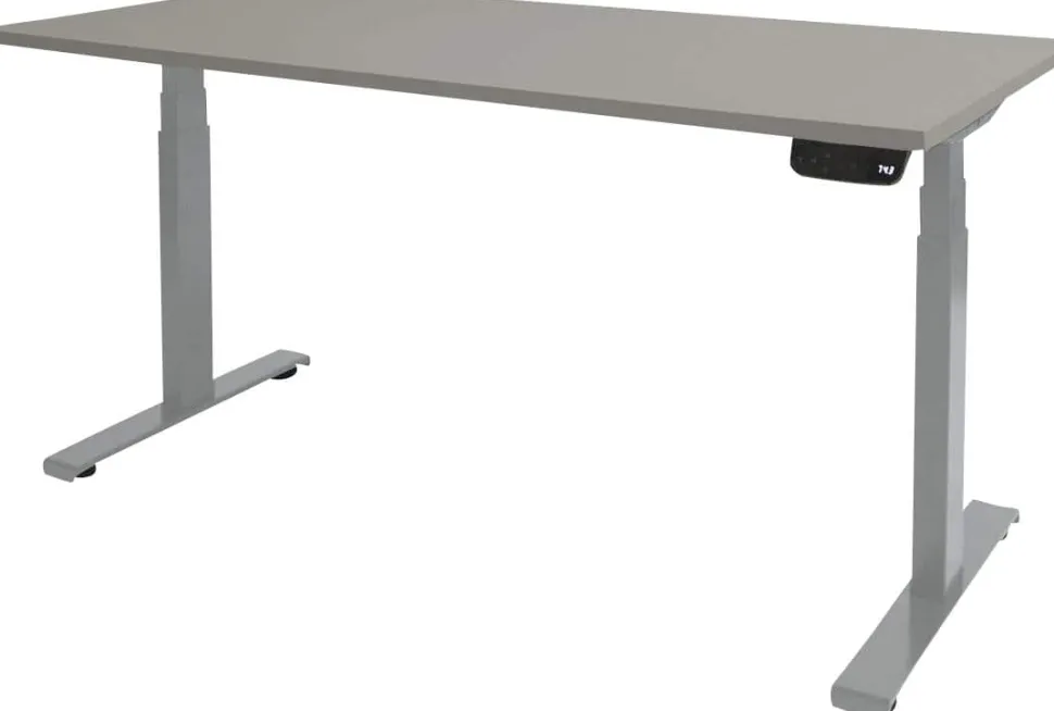 Schaffenburg Dextro Plus Zit-sta-bureau Rechthoekig T-Voet 1.400 (B) x 800 (D) x 645 (H) mm Melamine