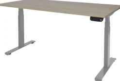 Schaffenburg Dextro Plus Zit-sta-bureau Rechthoekig Eiken T-Voet 1.400 (B) x 800 (D) x 645 (H) mm Melamine