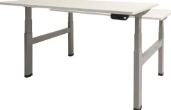 Schaffenburg Dextro Plus Duo Zit-sta-bureau Rechthoekig H-Frame 1.800 (B) x 800 (D) x 645 (H) mm Melamine