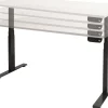 Schaffenburg Dextro Plus Zit-sta-bureau Rechthoekig Eiken T-Voet 1.200 (B) x 800 (D) x 645 (H) mm Melamine