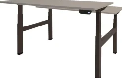 Schaffenburg Dextro Plus Duo Zit-sta-bureau Rechthoekig H-Frame 1.200 (B) x 800 (D) x 645 (H) mm Melamine
