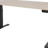 Schaffenburg Dextro Plus Zit-sta-bureau Rechthoekig Eiken T-Voet 1.400 (B) x 800 (D) x 645 (H) mm Melamine