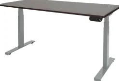 Schaffenburg Dextro Plus Zit-sta-bureau Rechthoekig Eiken T-Voet 1.200 (B) x 800 (D) x 645 (H) mm Melamine