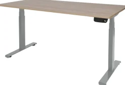 Schaffenburg Dextro Plus Zit-sta-bureau Rechthoekig Kersen T-Voet 1.400 (B) x 800 (D) x 645 (H) mm Melamine