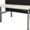 Schaffenburg Dextro Plus Duo Zit-sta-bureau Rechthoekig Kersen H-Frame 1.400 (B) x 800 (D) x 645 (H) mm Melamine