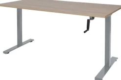 Schaffenburg Dextro Slinger Zit-sta-bureau Rechthoekig Kersen T-Voet 1.600 (B) x 800 (D) x 705 (H) mm Melamine