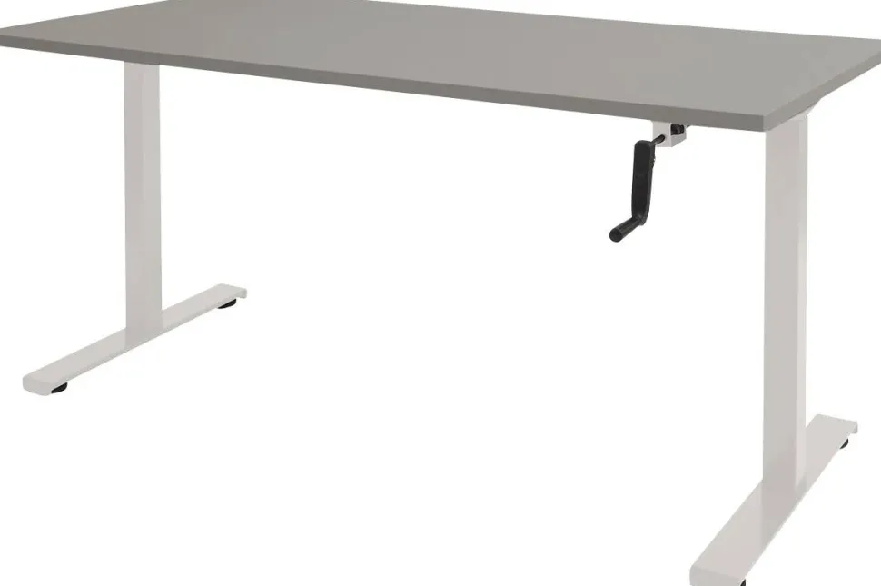 Schaffenburg Dextro Slinger Zit-sta-bureau Rechthoekig T-Voet 1.800 (B) x 900 (D) x 705 (H) mm Melamine