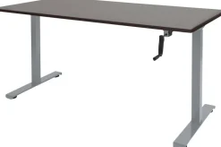 Schaffenburg Dextro Slinger Zit-sta-bureau Rechthoekig Eiken T-Voet 1.400 (B) x 800 (D) x 705 (H) mm Melamine