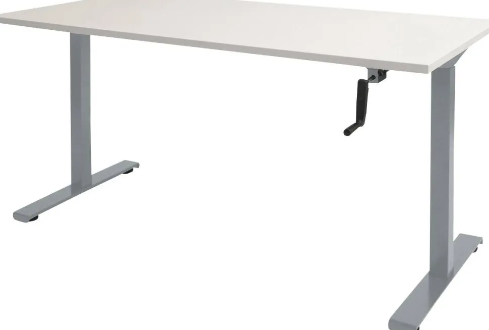 Schaffenburg Dextro Slinger Zit-sta-bureau Rechthoekig T-Voet 1.800 (B) x 800 (D) x 705 (H) mm Melamine