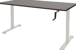 Schaffenburg Dextro Slinger Zit-sta-bureau Rechthoekig Eiken T-Voet 1.200 (B) x 800 (D) x 705 (H) mm Melamine