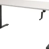 Schaffenburg Dextro Slinger Zit-sta-bureau Rechthoekig T-Voet 1.400 (B) x 800 (D) x 705 (H) mm Melamine
