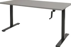 Schaffenburg Dextro Slinger Zit-sta-bureau Rechthoekig T-Voet 1.200 (B) x 800 (D) x 705 (H) mm Melamine