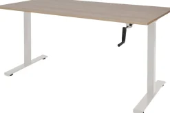 Schaffenburg Dextro Slinger Zit-sta-bureau Rechthoekig Kersen T-Voet 1.600 (B) x 800 (D) x 705 (H) mm Melamine