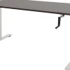 Schaffenburg Dextro Slinger Zit-sta-bureau Rechthoekig Eiken T-Voet 1.600 (B) x 800 (D) x 705 (H) mm Melamine