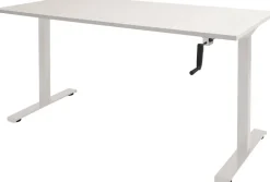 Schaffenburg Dextro Slinger Zit-sta-bureau Rechthoekig T-Voet 1.200 (B) x 800 (D) x 705 (H) mm Melamine