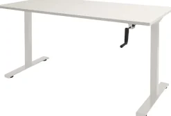Schaffenburg Dextro Slinger Zit-sta-bureau Rechthoekig T-Voet 1.600 (B) x 800 (D) x 705 (H) mm Melamine