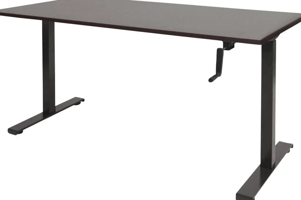 Schaffenburg Dextro Slinger Zit-sta-bureau Rechthoekig Eiken T-Voet 1.400 (B) x 800 (D) x 705 (H) mm Melamine