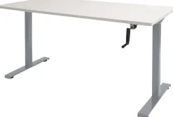 Schaffenburg Dextro Slinger Zit-sta-bureau Rechthoekig T-Voet 1.200 (B) x 800 (D) x 705 (H) mm Melamine