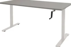 Schaffenburg Dextro Slinger Zit-sta-bureau Rechthoekig T-Voet 1.200 (B) x 800 (D) x 705 (H) mm Melamine