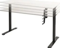 Schaffenburg Dextro Slinger Zit-sta-bureau Rechthoekig Eiken T-Voet 1.200 (B) x 800 (D) x 705 (H) mm Melamine