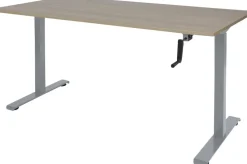 Schaffenburg Dextro Slinger Zit-sta-bureau Rechthoekig Eiken T-Voet 1.200 (B) x 800 (D) x 705 (H) mm Melamine