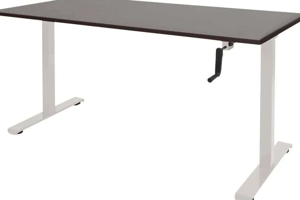 Schaffenburg Dextro Slinger Zit-sta-bureau Rechthoekig Eiken T-Voet 1.400 (B) x 800 (D) x 705 (H) mm Melamine