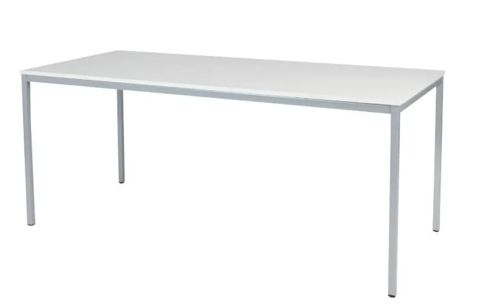 Schaffenburg Kantinetafel Domino Basic Wit, aluminium 1.800 x 800 x 740 mm