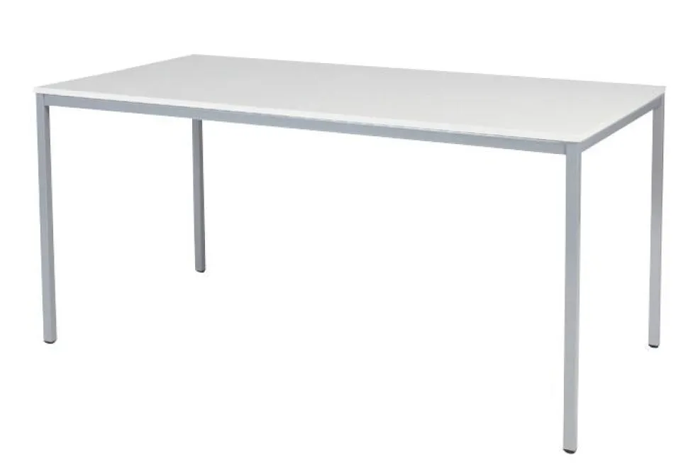 Schaffenburg Kantinetafel Domino Basic Wit, aluminium 1.600 x 800 x 740 mm