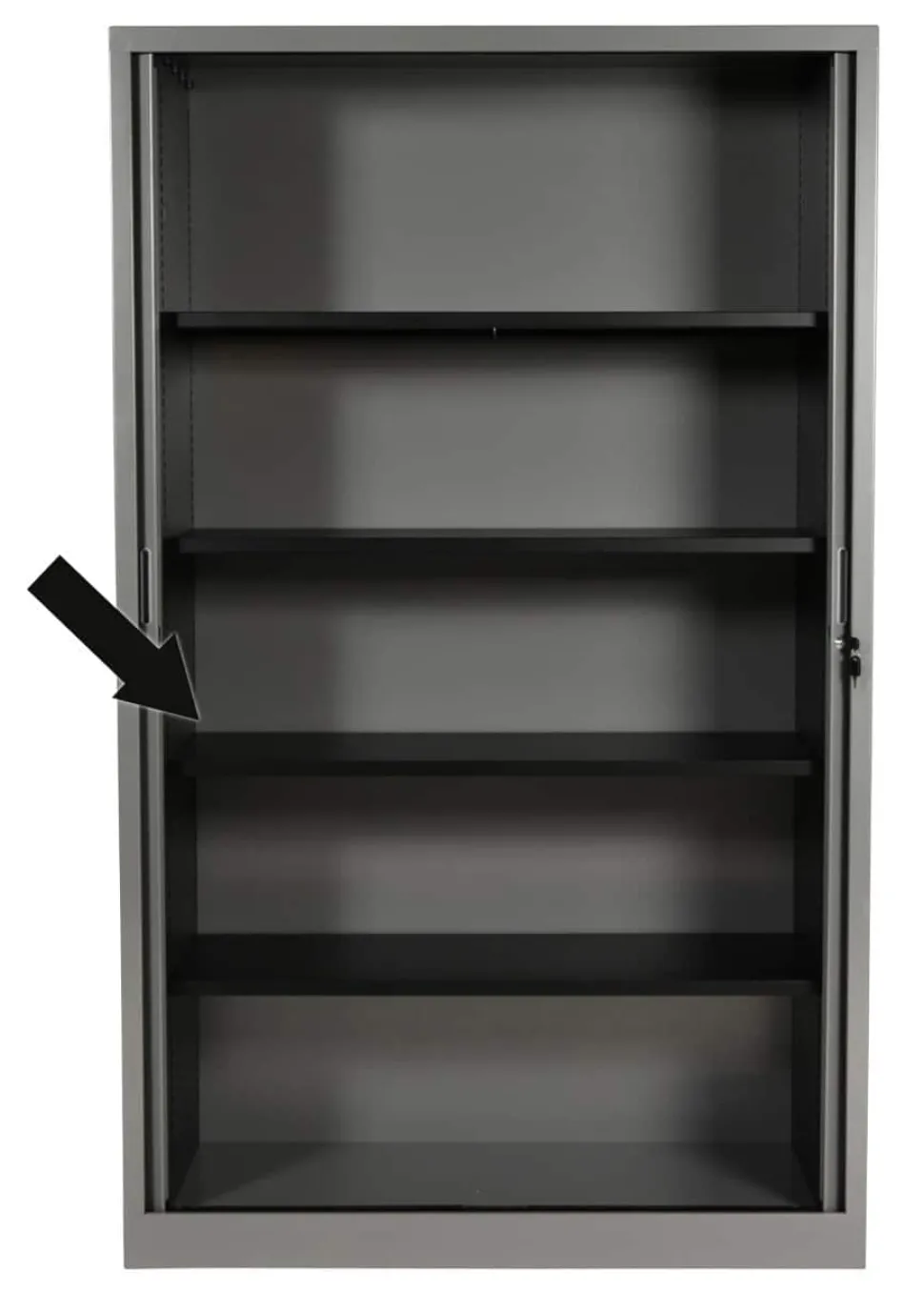 Schaffenburg Legbord voor roldeurkast LB-R120 1.200 mm Zwart