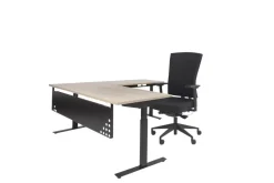 Schaffenburg Linesto Plus Bureau Rechthoekig T-Voet 1.600 (B) x 800 (D) x 655 (H) mm Melamine