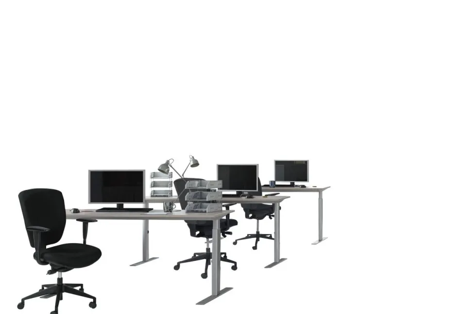 Schaffenburg Linesto Plus Bureau Rechthoekig T-Voet 1.400 (B) x 800 (D) x 655 (H) mm Melamine