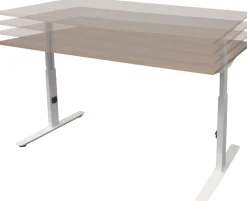 Schaffenburg Linesto Plus Bureau Rechthoekig T-Voet 1.600 (B) x 800 (D) x 655 (H) mm Melamine