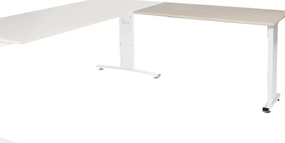 Schaffenburg Linesto Plus Bureau-uitbreiding Rechthoekig Eiken T-Voet 1.200 (B) x 600 (D) x 655 (H) mm Melamine