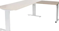 Schaffenburg Linesto Plus Bureau-uitbreiding Rechthoekig Eiken T-Voet 800 (B) x 600 (D) x 655 (H) mm Melamine