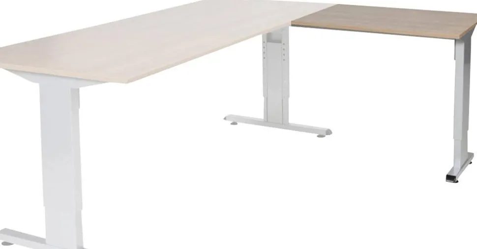 Schaffenburg Linesto Plus Bureau-uitbreiding Rechthoekig Kersen T-Voet 800 (B) x 600 (D) x 655 (H) mm Melamine