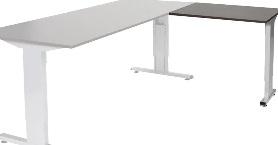 Schaffenburg Linesto Plus Bureau-uitbreiding Rechthoekig Eiken T-Voet 800 (B) x 600 (D) x 655 (H) mm Melamine