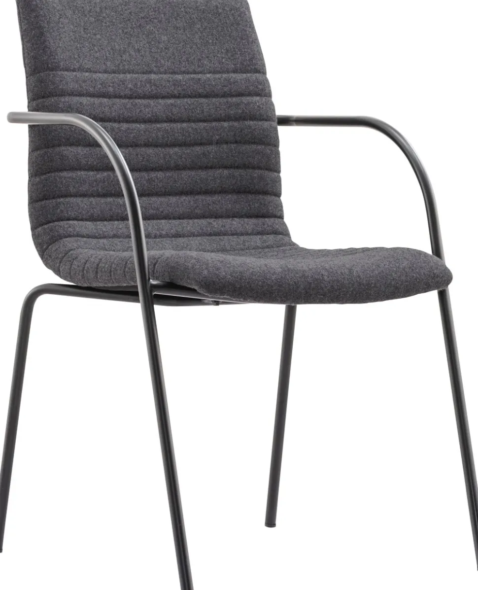Schaffenburg Serie 140 Bürostuhl Stof Vaste armleuning Grijs 120 kg ATC4-140-GF-BB 550 x 643 x 852 mm