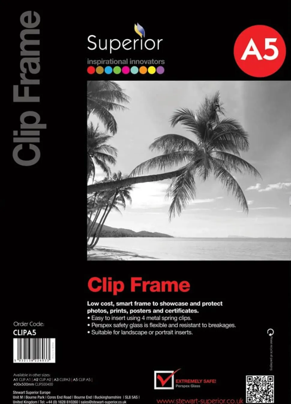 Seco A5 Klemlijst Transparant Clip A5 14,8 (B) x 21 (H) cm