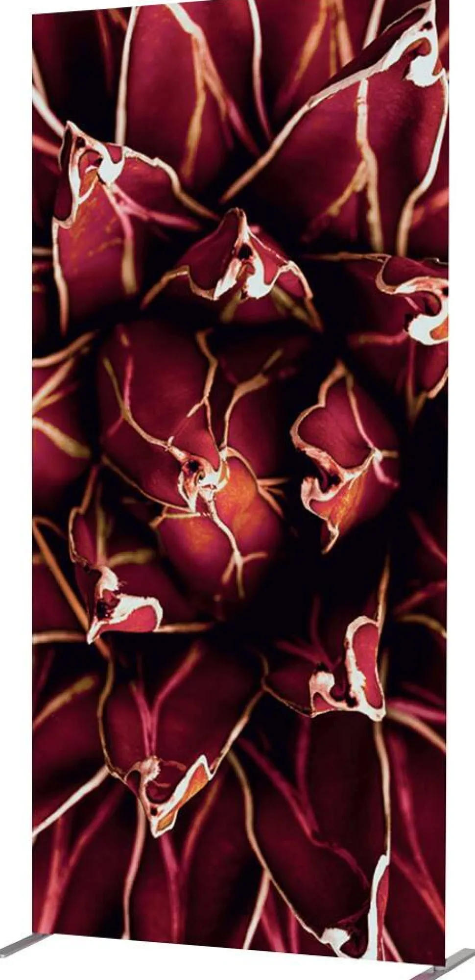 SHOWDOWN Deco Scheidingswand Aluminium Rood 1.020 x 450 x 2.020 mm