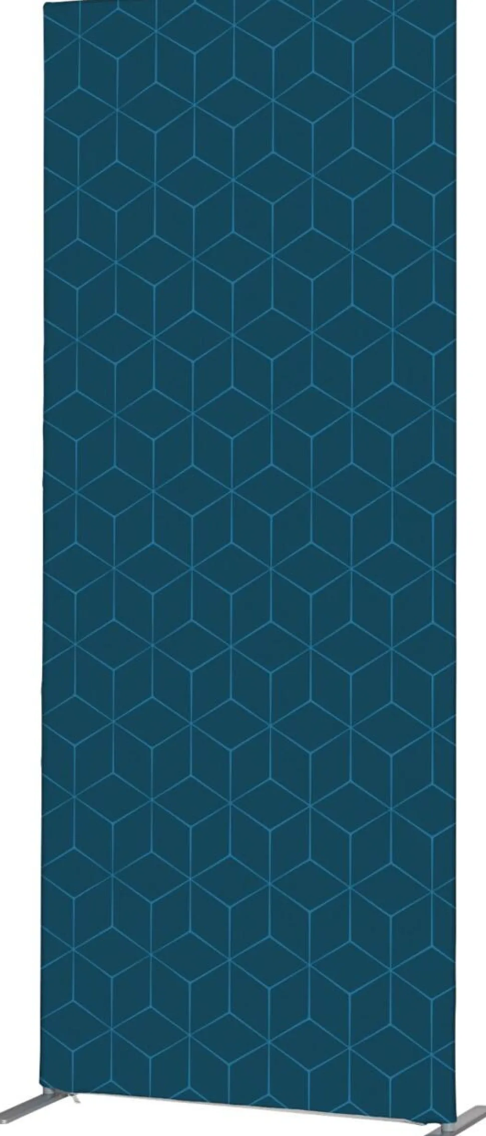 SHOWDOWN Deco Scheidingswand Aluminium Blauw 870 x 450 x 2.020 mm